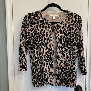 Leopard print cardigan